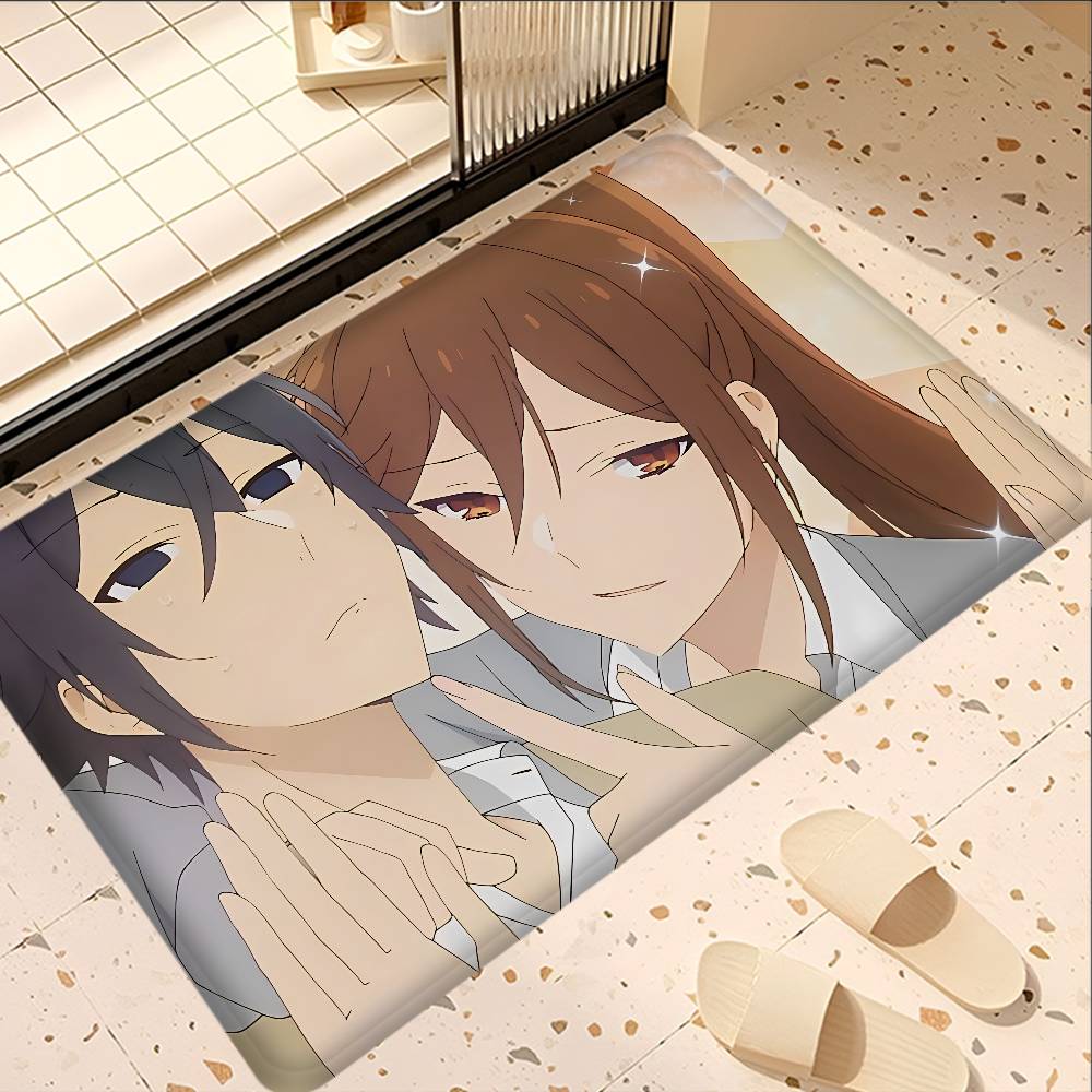 Horimiya Anime Door Mat Washable Non-Slip Living Room Sofa Chairs Area Mat Kitchen Bedside Area Rugs