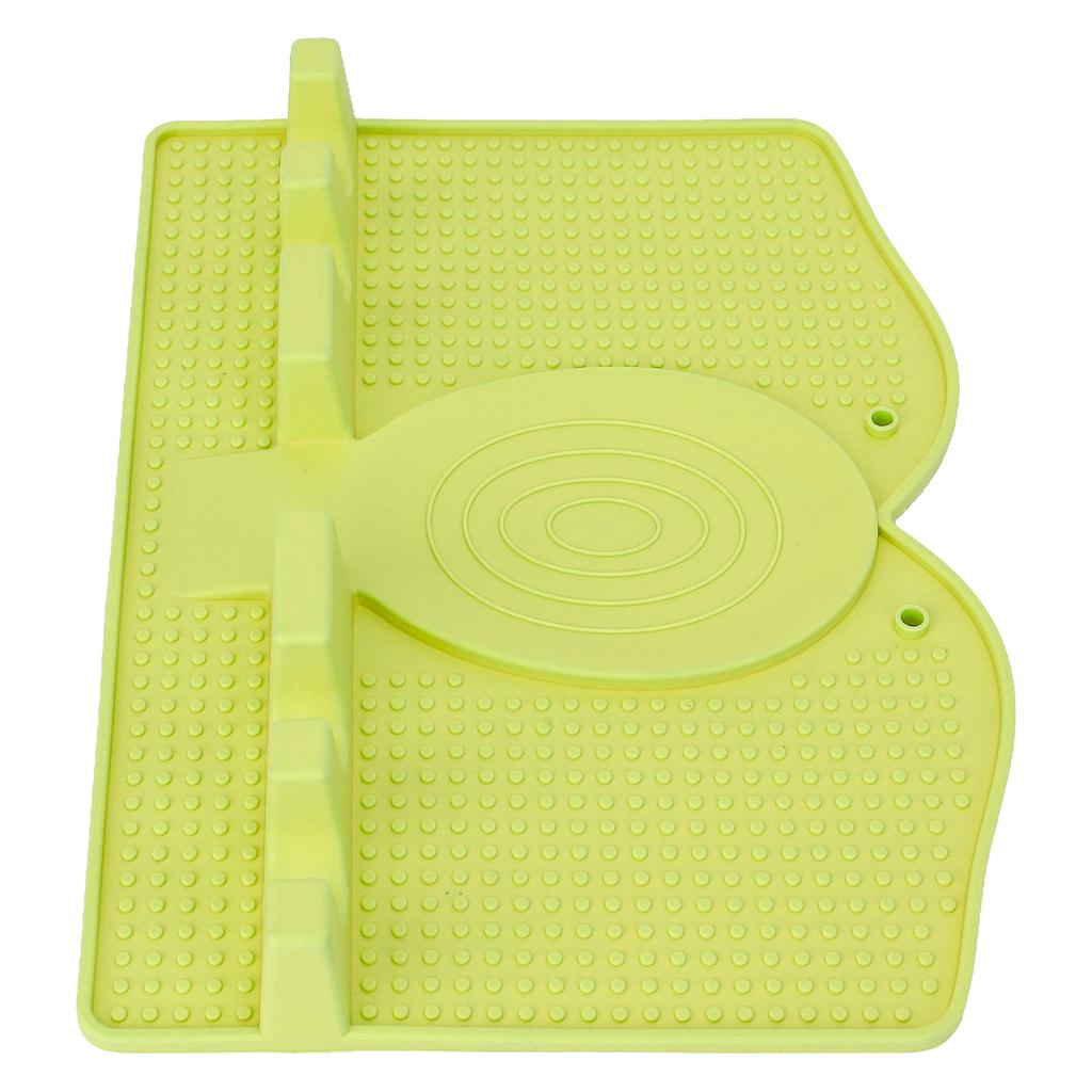 Silicone Utensil Rest Heat Resistant Non Slip Silicone Utensil Holder with Drip Pad for Kitchen Utensil Spoons Tongs
