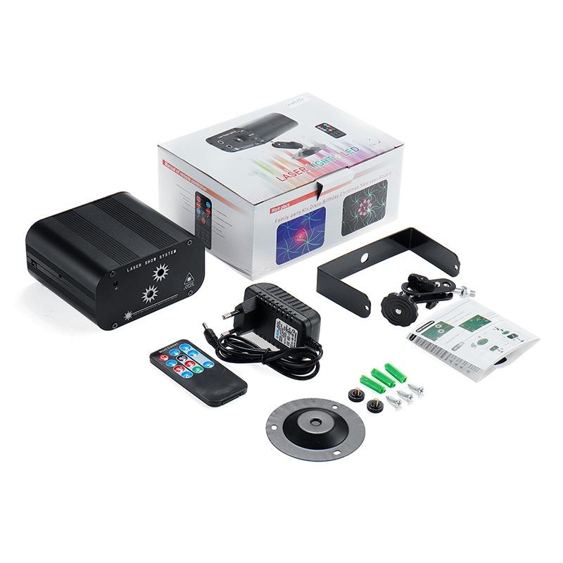 New 48 Modes Sound Activated Party Light 30W Strobes Laser Light RGB LED Stage Light Christmas DJ Club Home KTV Party Bar