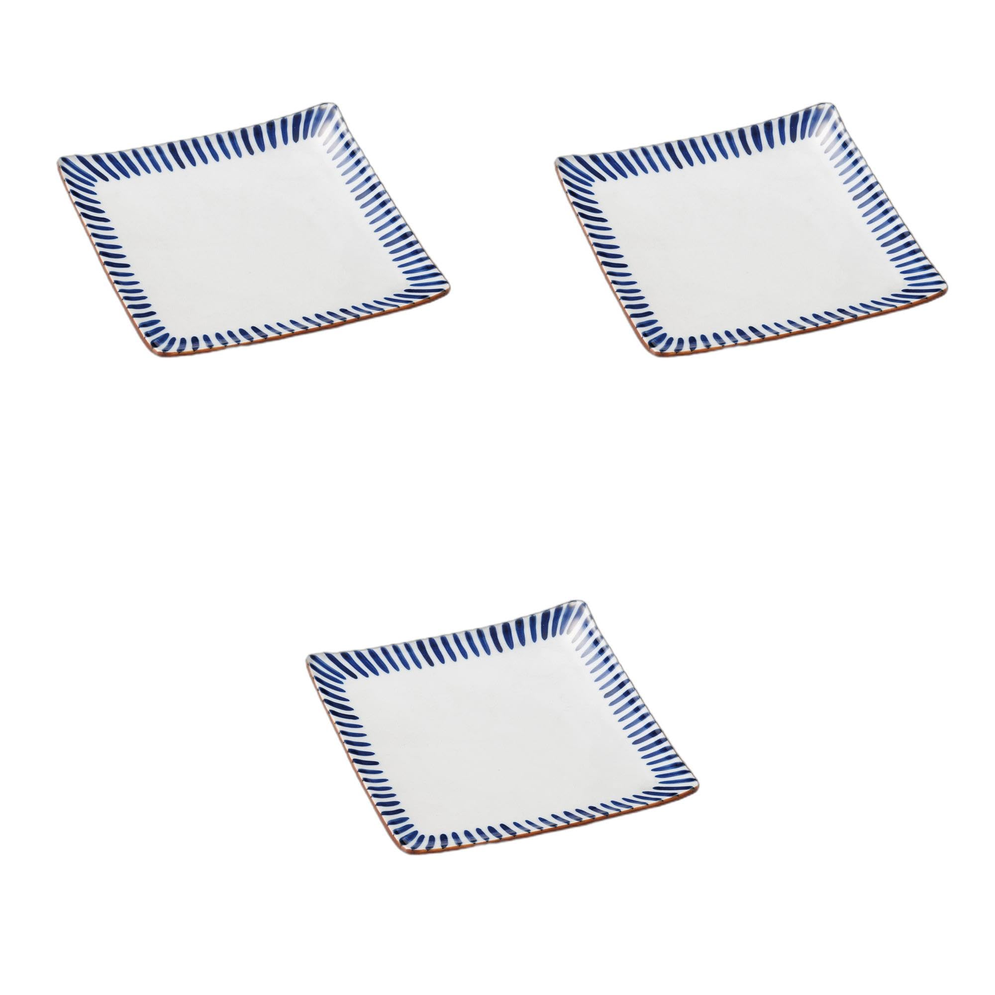 

Setomonohonpo Набор из 3 квадратных тарелок Айдзукуса x x Керамические квадратные тарелки (Сэтомонохонпо) 4.0 [12.5 12.5 2см]