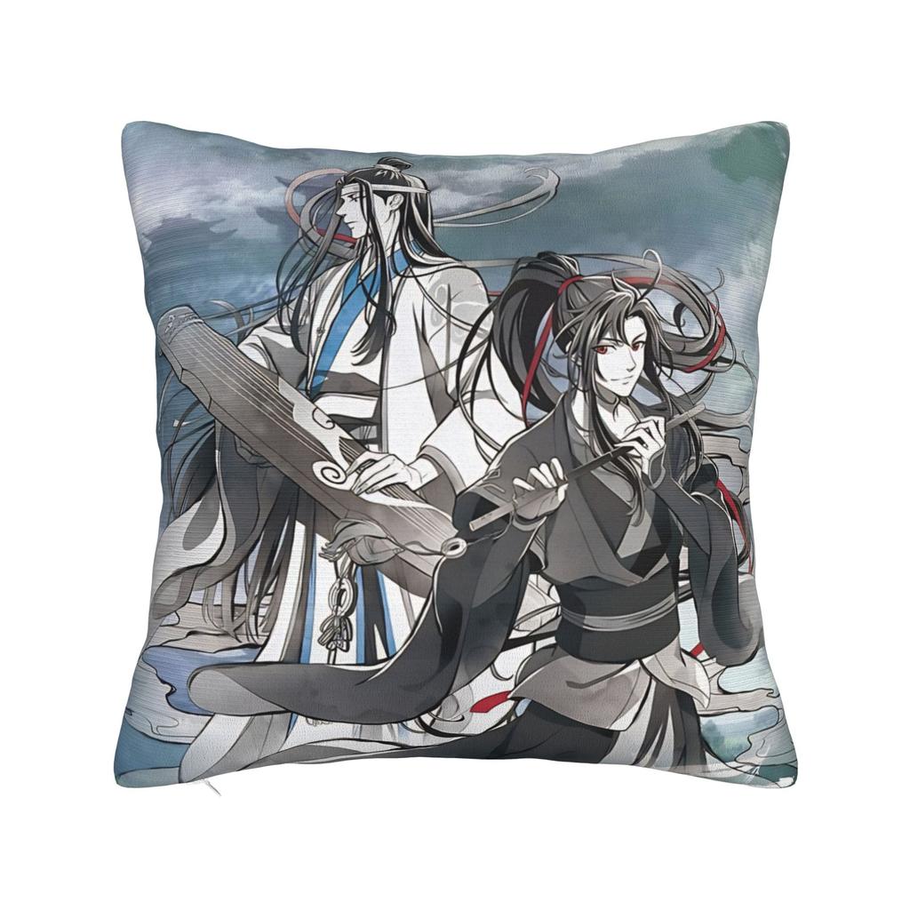 Pillow Cover The Founder of Diabolism Mo Dao Zu Shi Cartoon  Kawaii Pillow Case For Living Room Chair Pillowcases
