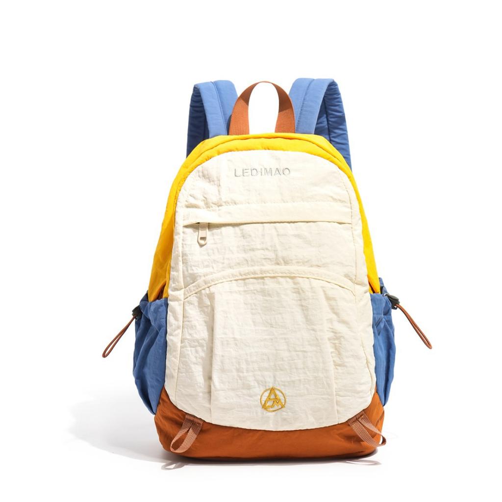 Schoolbag High-value sports travel bag Lightweight color matching backpack Outdoor large-capacity backpack Ultra-light commuter student schoolbag