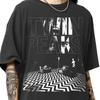 Summer New Retro Neutral Casual Fashion Cotton Tv Drama Twin Peaks Tshirt Horror Movie Theme Tshirt