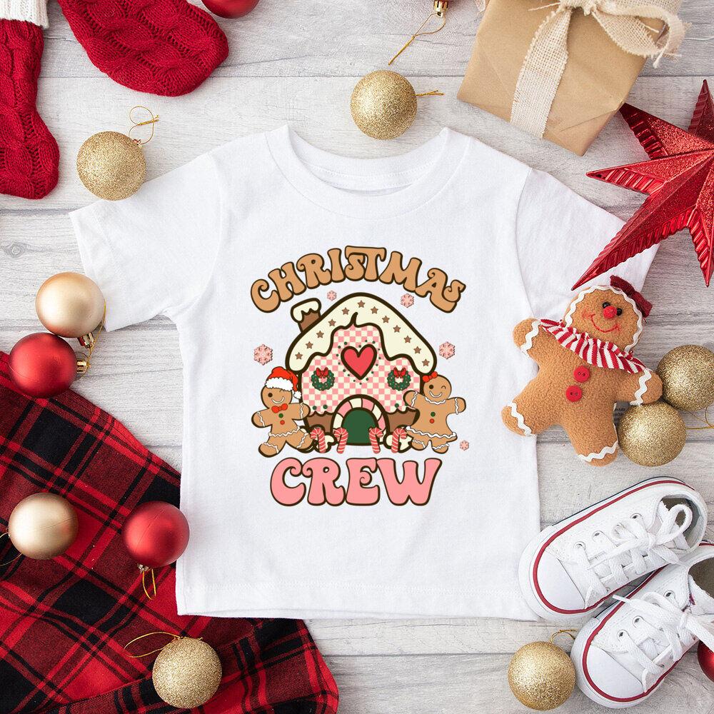 Just A Girl Who Loves Christmas Printed Kids Shirts Child Christmas Party T-shirt Top Xmas Vibes Outfit Child Short Sleeve Tee