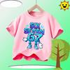 Kids T-Shirts Fashion Oys Girls Polyester Tee Italian 67 Casual Children Clothes Top Summer 67 Six Seven Cool Funny Printed T-shirt