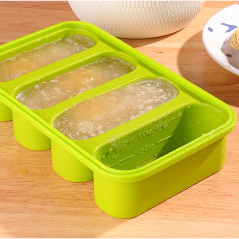 Giant Storage for Food Meal Sauce with Lid Cozinha Silicone Freezer Trays Extra Large Soup Ice Cube Tray Food Freezing Molds