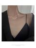 2021 New Simple Sterling Silver Double-Layered Clavicle Necklace for Women