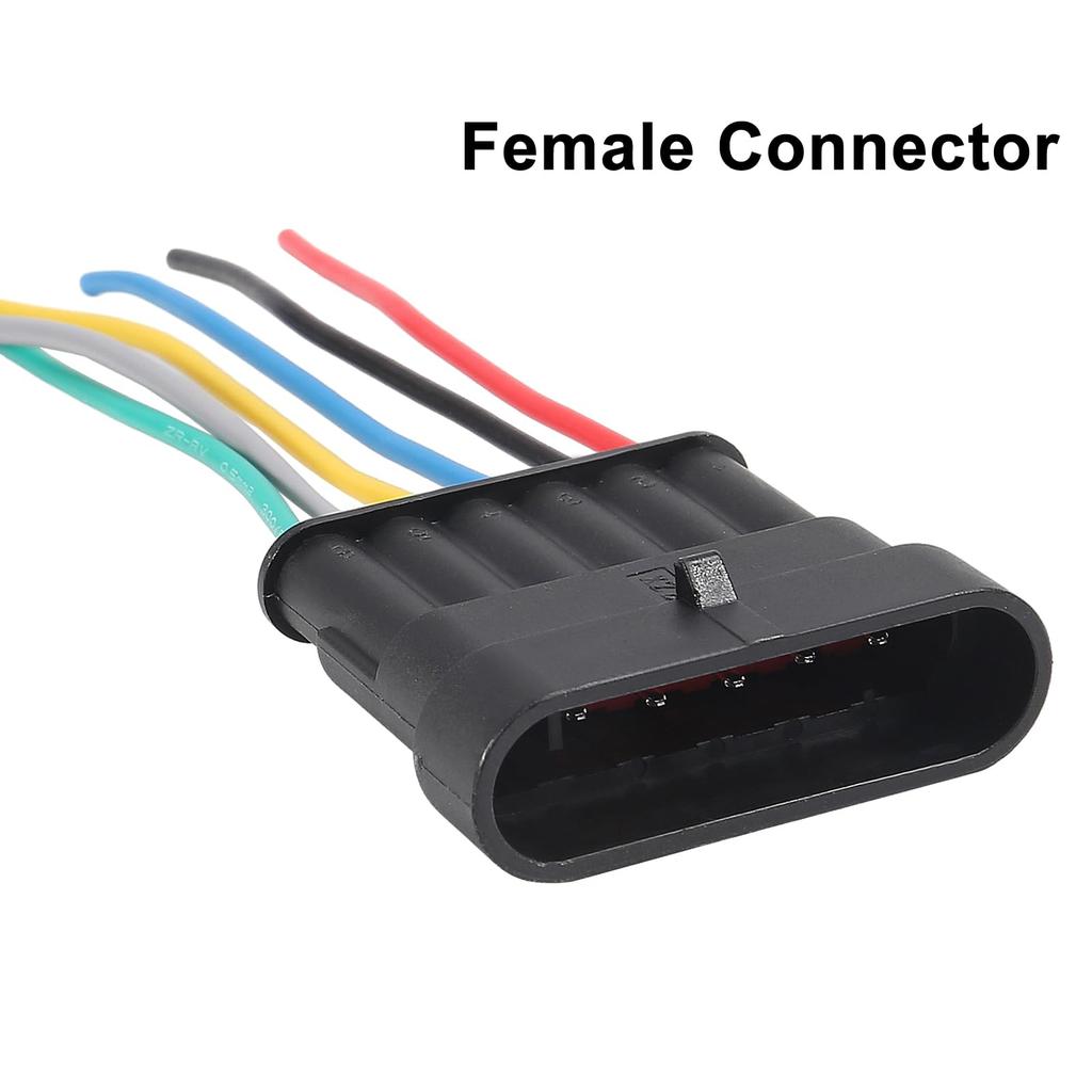 5 Pair 6 Pin Connector Waterproof Electrical 6 Pin Plug Auto Electrical Wire Connector
