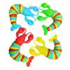 3D Articulated Stretch Lobster Stress Reliever Hand Toy, Sensory Fidget Toy for Adults and Kids, Pressure Relieving Desk Toy