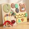 Multifunctional Montessori Busy Board Wooden Logic Thinking Toy For Toddlers