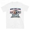 Super Bowl New England Patriots Vs Seattle Seahawks 100cotton Unisex Shirt 2026 Summer New Unisexs Short Sleeve Oneck Tshirt