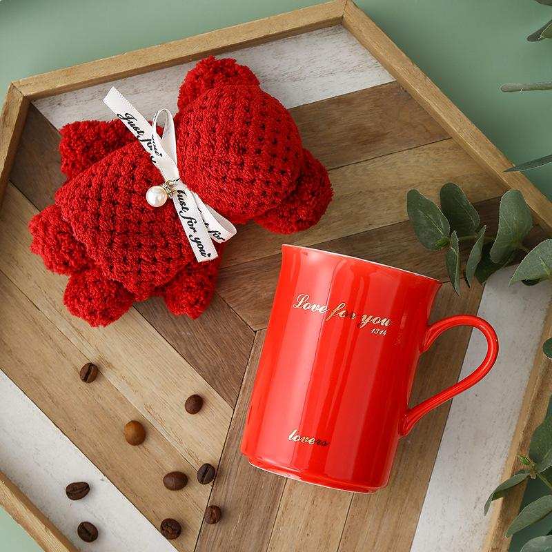 Exquisite ceramic cups, mugs, couples' cup sets, festive gifts, souvenirs, and store entry gifts