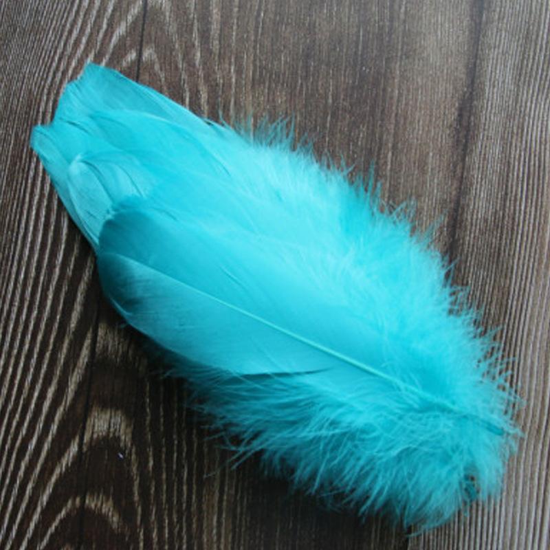 50Pcs Color Full Soft Big Floating Feather Goose Feather Diy Color Feather Headdress Craft Decorative Material