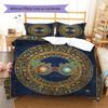 MagicGlasses Pattern Bedding Quilt Set Quilt Cover Pillowcase Home Decoration Birthday Gift (1 * Duvet Cover + 2 * Pillowcase, Without Core)