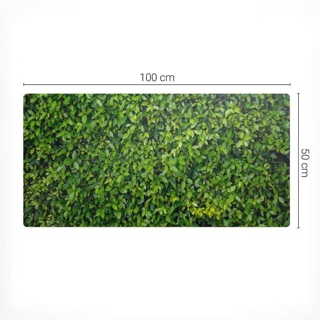 Antypoślizgowa Winylowa Mata Dekoracyjna Zielona Ściana Liści 100X50 Cm