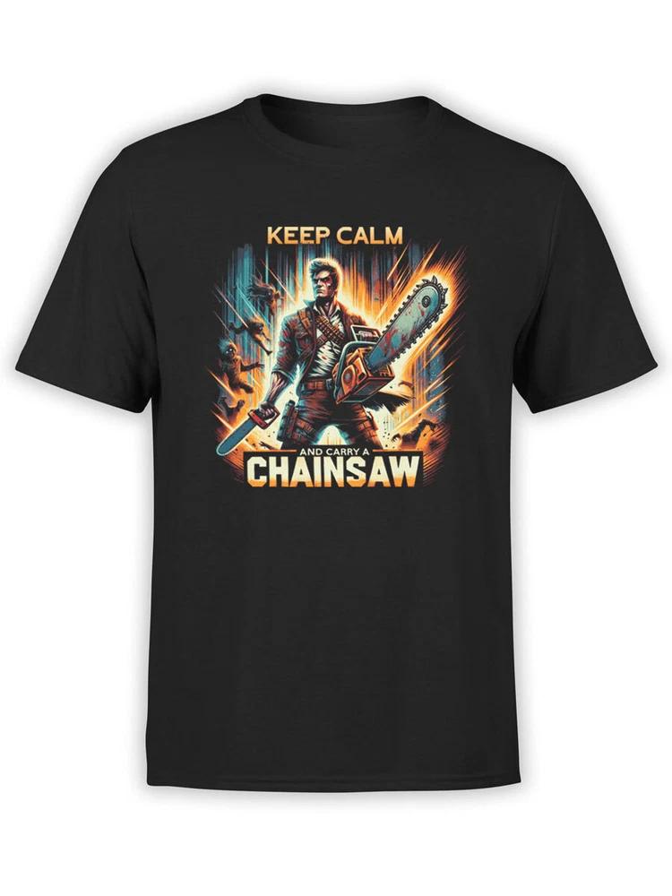 Unisex Zombie Collection Chainsaw Tshirt S