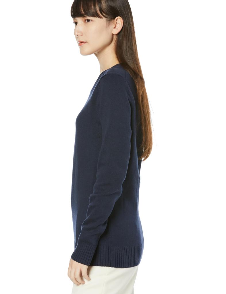 [Amazon Essentials] Sweater, Crew Neck, 100% Cotton, Women's, Navy, Size M