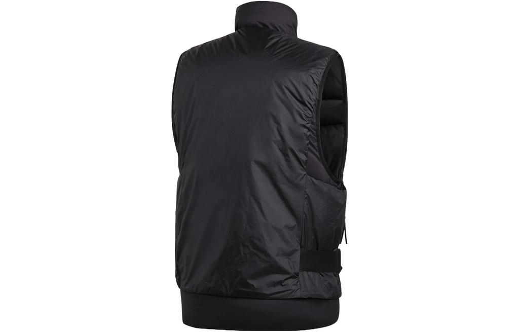 adidas Vests Men's Black Stand Collar Moderate Straight Fit FT2417