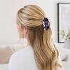 Back Head Hair Claw Reinforced Shark Clip with Elastic Base Halloween Skull