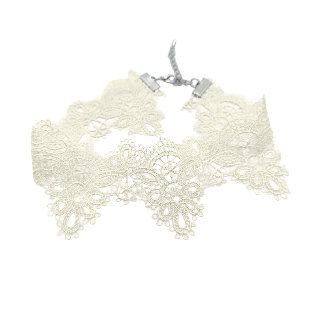 Colier scurt elegant din dantelă, bandă de gât, colier stilat, moale, confortabil, robust, casual, pentru doamne și femei stilate