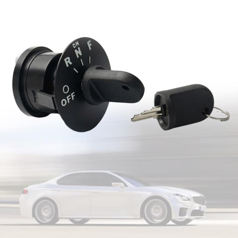 Ignition Key Switch For EZGO RXV Electric Cart 2008-Up 48V Replaces Part Number 605637 611283 609682