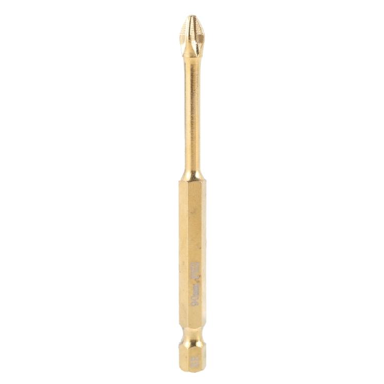 Drill Bit for Screwdriving Tasks, Hex Shank, Gold Finish, Assorted Sizes, 25-150mm Length