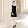 Sybaish 2025 Summer Color Block Sleeveless Vest Dress