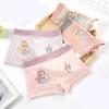 4Pcs Girls Cotton Boxer Briefs Cute Kids Underwear Soft Comfort Flat Angle Shorts