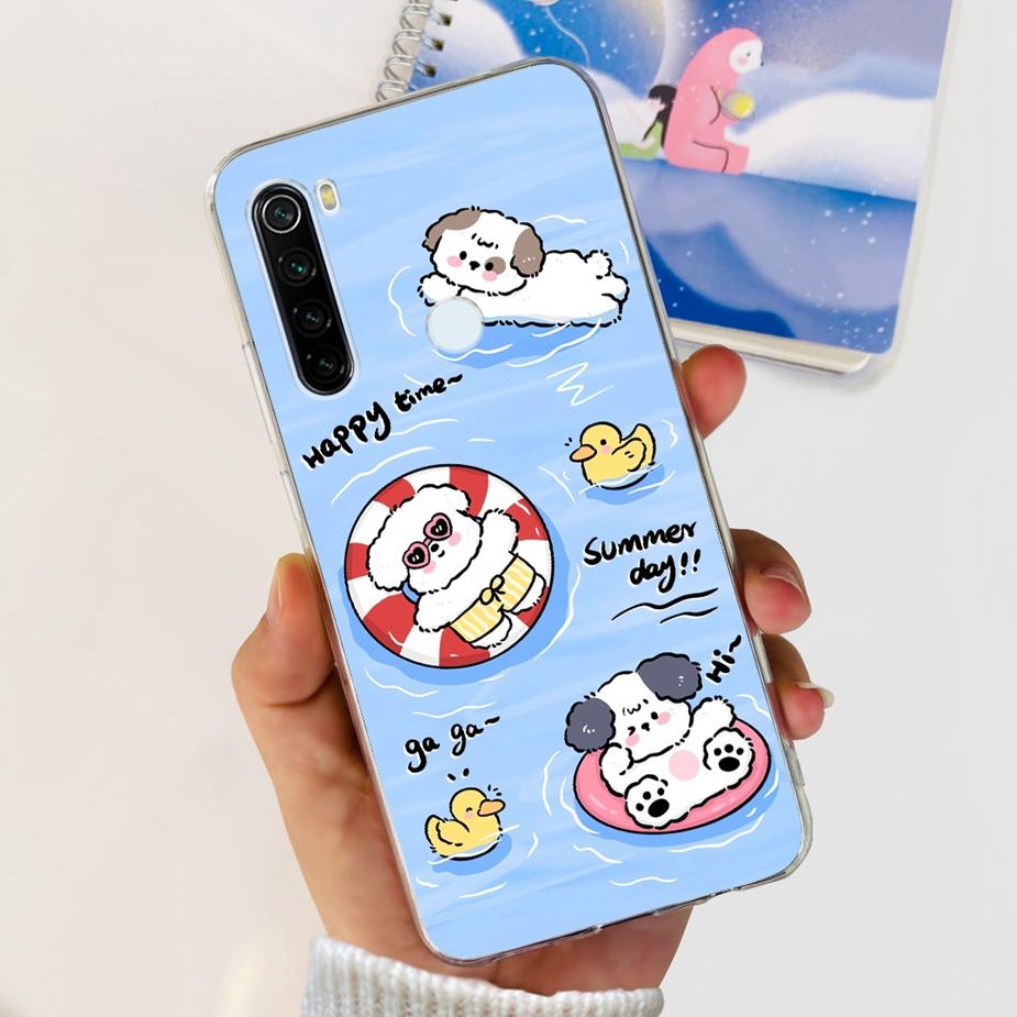 For Xiaomi Redmi Note 8 Case Note 8T Luxury Painted Cover Clear Silicone Phone Case For Redmi Note 8 Pro Note8 Note8T Soft Shell