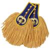 1 Pair Drum Horn Band Epaulets - Tassel Fringe Chain Shoulder Badge Applique for Uniform Costume & Performance