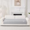 Snowflake Lace Decored Waffle Quilting Thicken Sofa Cover, Anti-Slip Sofa Towel For Living Room All Seasons Furture Decor