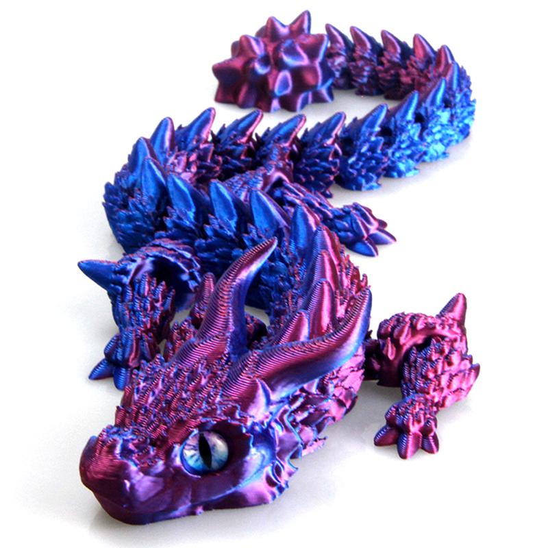 

1 шт. Игрушка для украшения стола, 3D-принт, модель магического дракона Акацуки, многошарнирный подвижный креативный стол, украшение для дома, подарок
