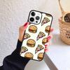 PIZZA HOTDOG Donuts Cake Phone Case for iPhone 17 Air 16 PRO MAX 15 14 PLUS 11 12 13 Back Cover Fundas Shell