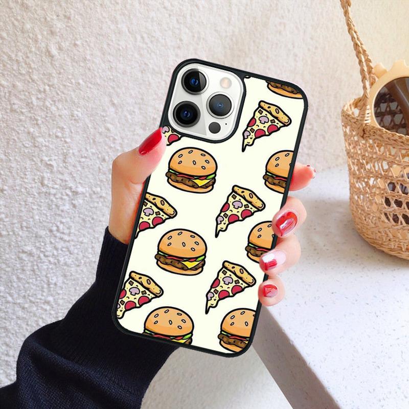 PIZZA HOTDOG Donuts Cake Phone Case for iPhone 17 Air 16 PRO MAX 15 14 PLUS 11 12 13 Back Cover Fundas Shell