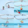 Original Food Series Charms French Fries Ice Cream Cola Cake Beads Copper Pendant Fit Bracelet For Women Diy Jewelry Gift