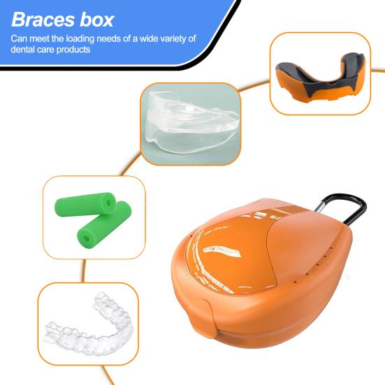 Sportovní držák na chrániče pro dospělé Box Taekwondo Chránič zubů Úložné pouzdro Přenosný Prachotěsný Plastový Fotbalový chránič zubů Fitness chrániče