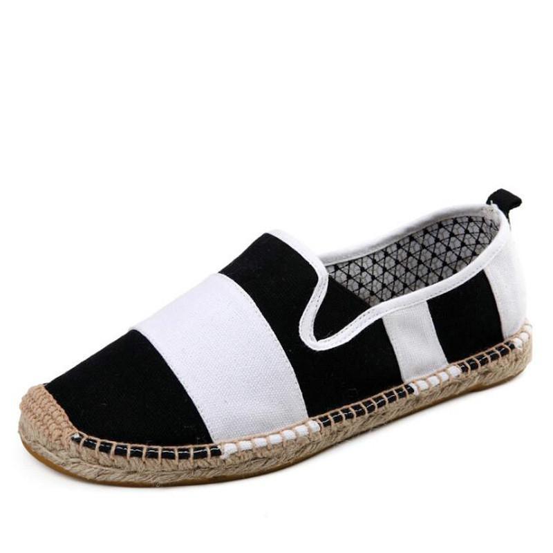 Nowe płócienne buty Oddychające espadryle Niskie buty Na co dzień płócienne buty męskie na wszystkie mecze