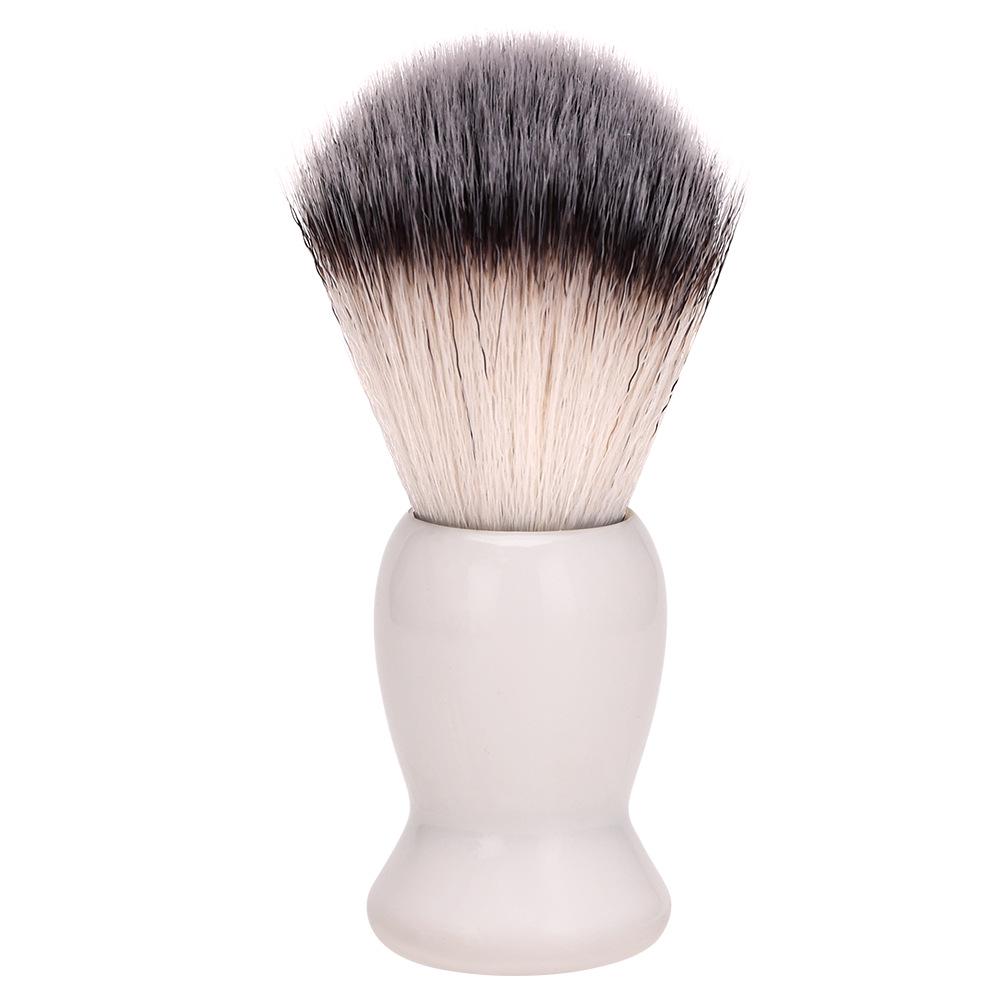 Men's Shaving Set: Large Plastic Bowl with Brush for Beard Cleaning.