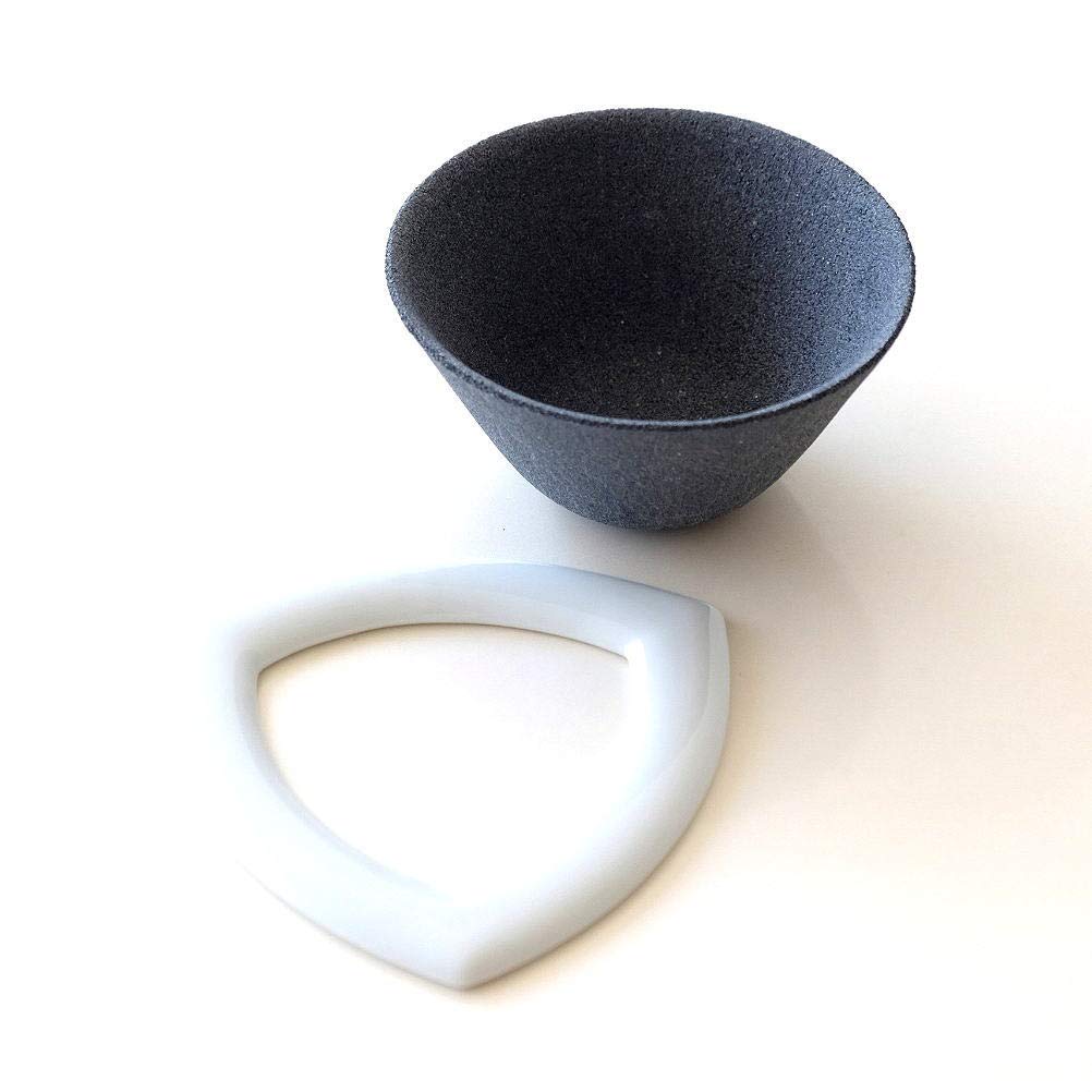 

Ceramic coffee filter Arita ware made in ceramic coffee filter dripper, porcelain, Japan, reusable, washable, paperless, серый