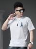 European Style 2025 Summer New Design Printed Short-Sleeve T-Shirt Men's Trendy Casual Top Half-Sleeve Tee Shirt