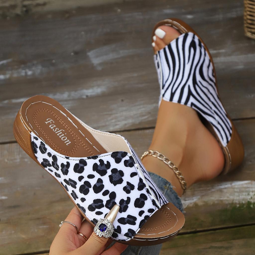 Summer Fashion 2026 Women Slip on Platform Wedge Comfortable Sandals Plus Size Shoes for Women 36-43 Non-slip Women Slippers