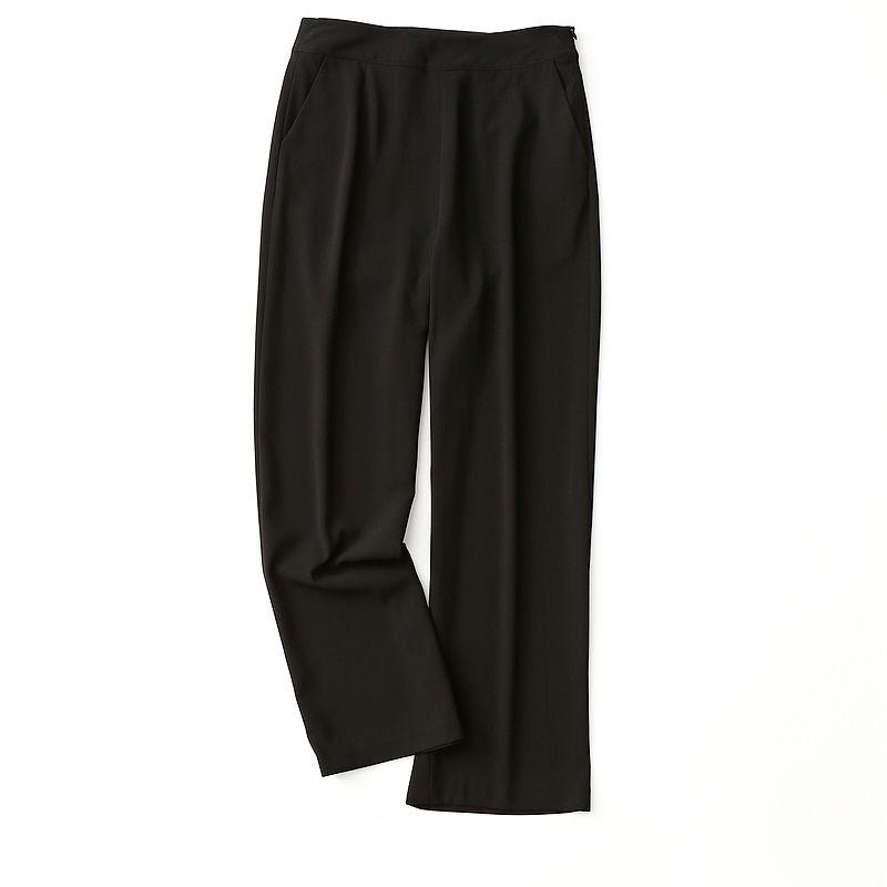 

Black Suit Pants Women s High Waist Slim Looking Pendant Fancy Straight-leg Casual Pants Spring and Autumn Trousers Narrow Version Loose Pants Black XL