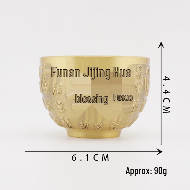 Creative Brass Teapot with Handle - Copper Ware Ornament for Home Decor, Wine or Tea Cup, Ancient Charm, Pure Copper