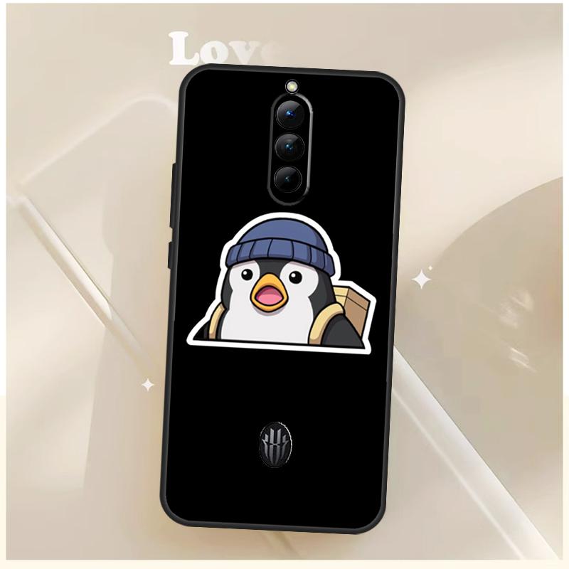 Cartoon Penguin Case For ZTE Nubia Red Magic 6 7 6S 7S 8S 9S 10S Pro For RedMagic 10 8 9 11 Pro Plus Cover