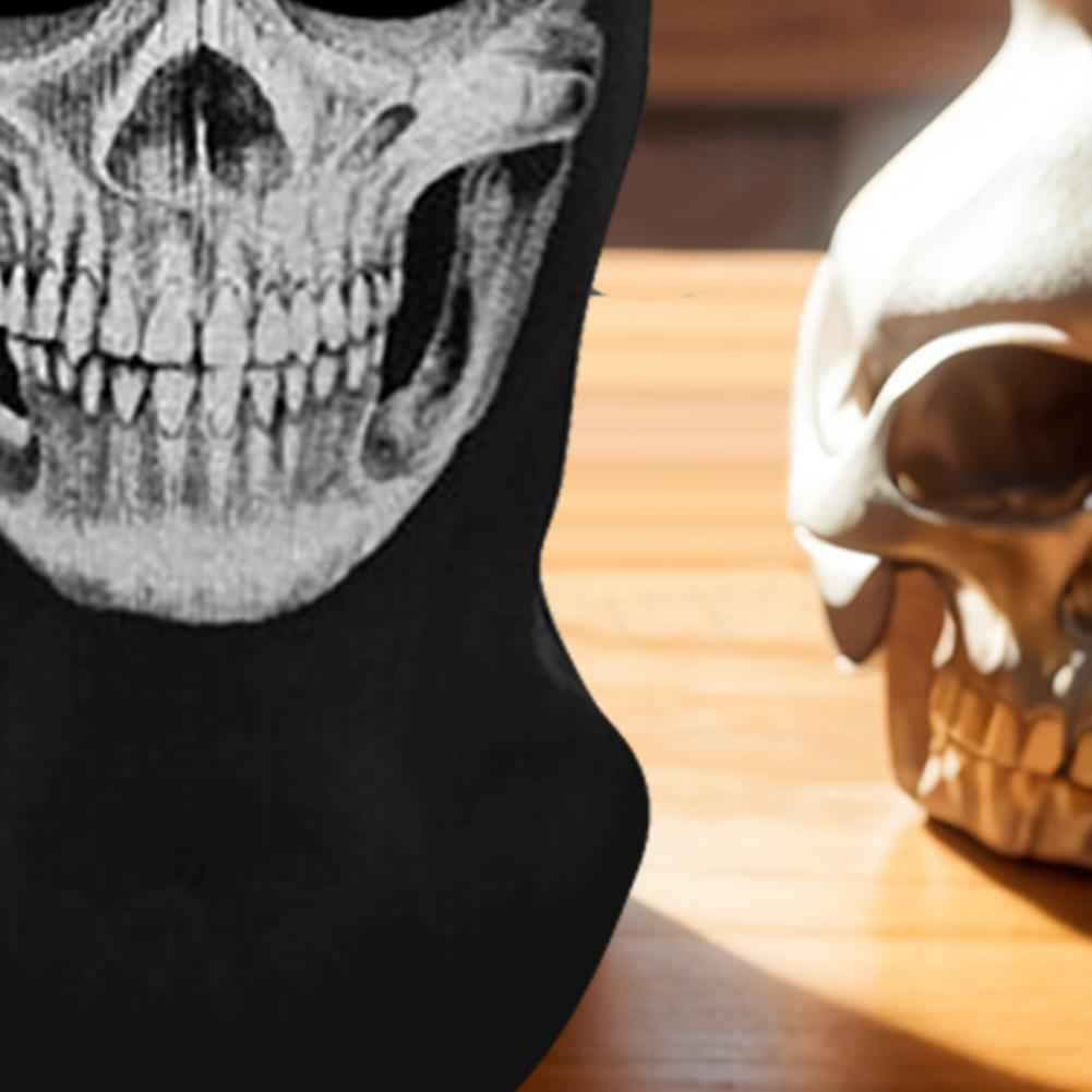 Halloween Ghost Full Face Mask Skull Scary Ghost Skeleton Motorcycle Cycling Headmask for Halloween Cosplay Balaclava Halloween
