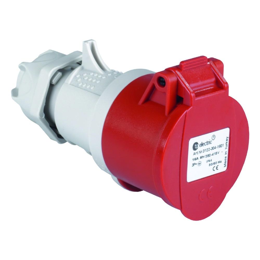 Portable Power Socket Cee 4P 32A 400V Ip44 Industrial