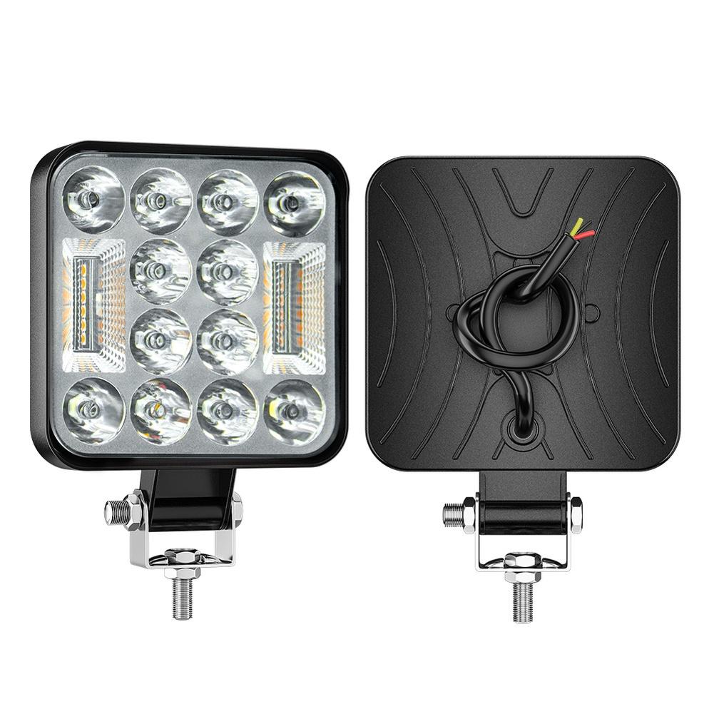 For Off-road Driving 3in LED Work Light Wide Voltage Compatibility Light Offroad 24pcs 3030 LED Chips 1200lm Output