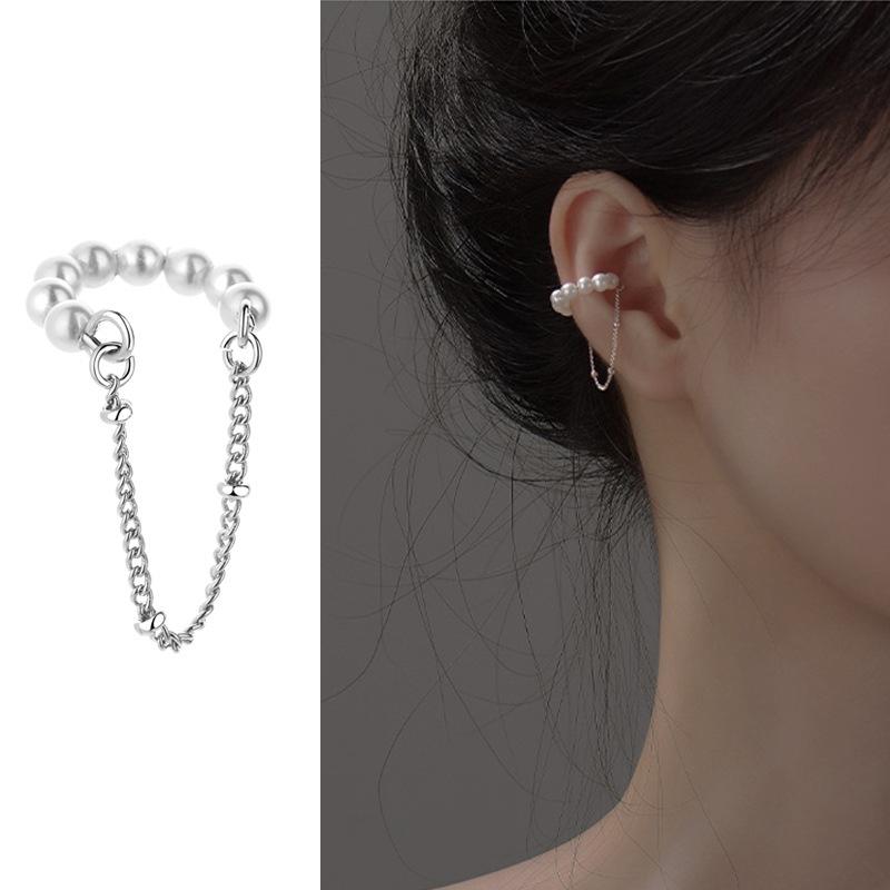 1 Pc New Punk Ear Clip Long Tassel No Piercing Hook Clip Earrings for Women Ear Cuff Earring Ear Line Fashion Jewelry Gift