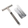 Soil Sampler Probe with T Handle Stainless Steel Soil Probe Rod Soil Test Set with 2 Sample Bags for Plant Care Garden Farm