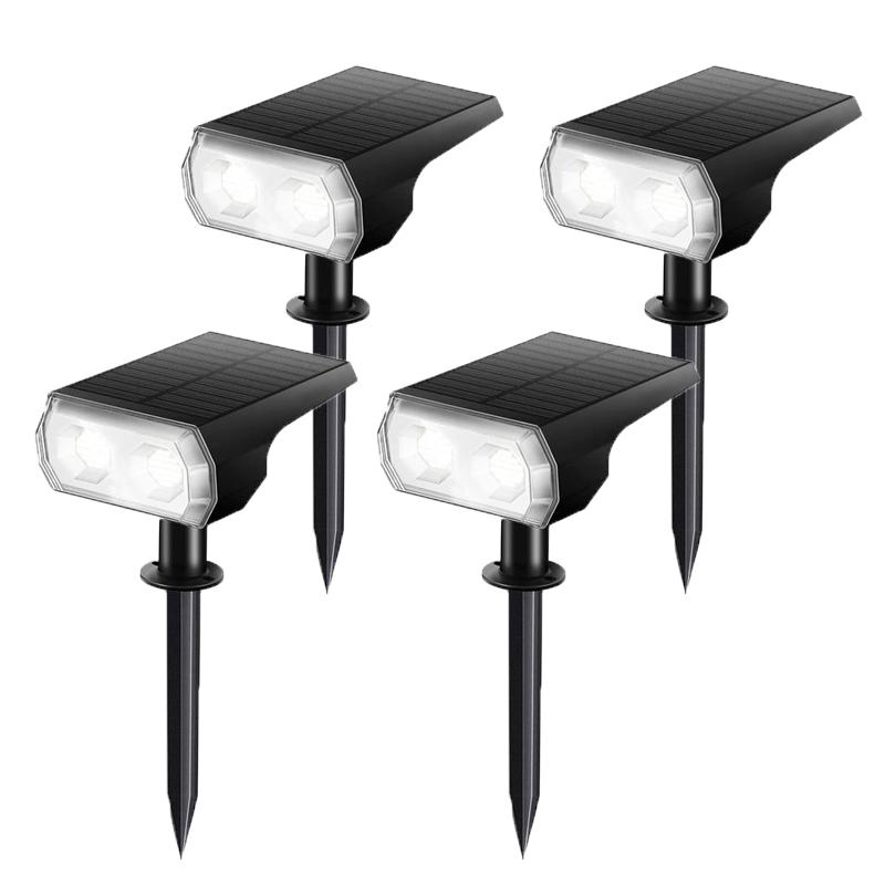 Solar Spot Light IP65 Solar Outdoor Lights 48 LEDS RGB Waterproof Garden Light 2-in-1 Solar Spotlight For Yard lawn